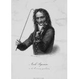 Begas, Carl Joseph und Paganini, Ni...: Nicolò Paganini aus der Erinnerung gezeichnet