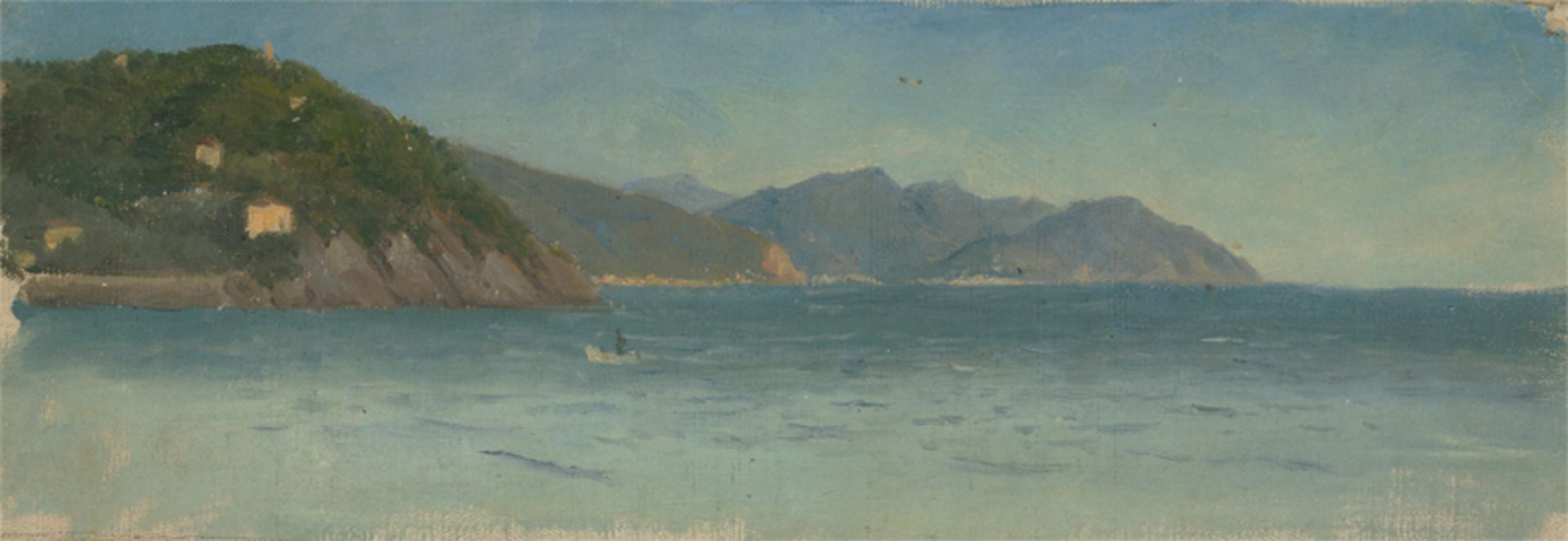 Deutsch: um 1860. An der ligurischen Küste