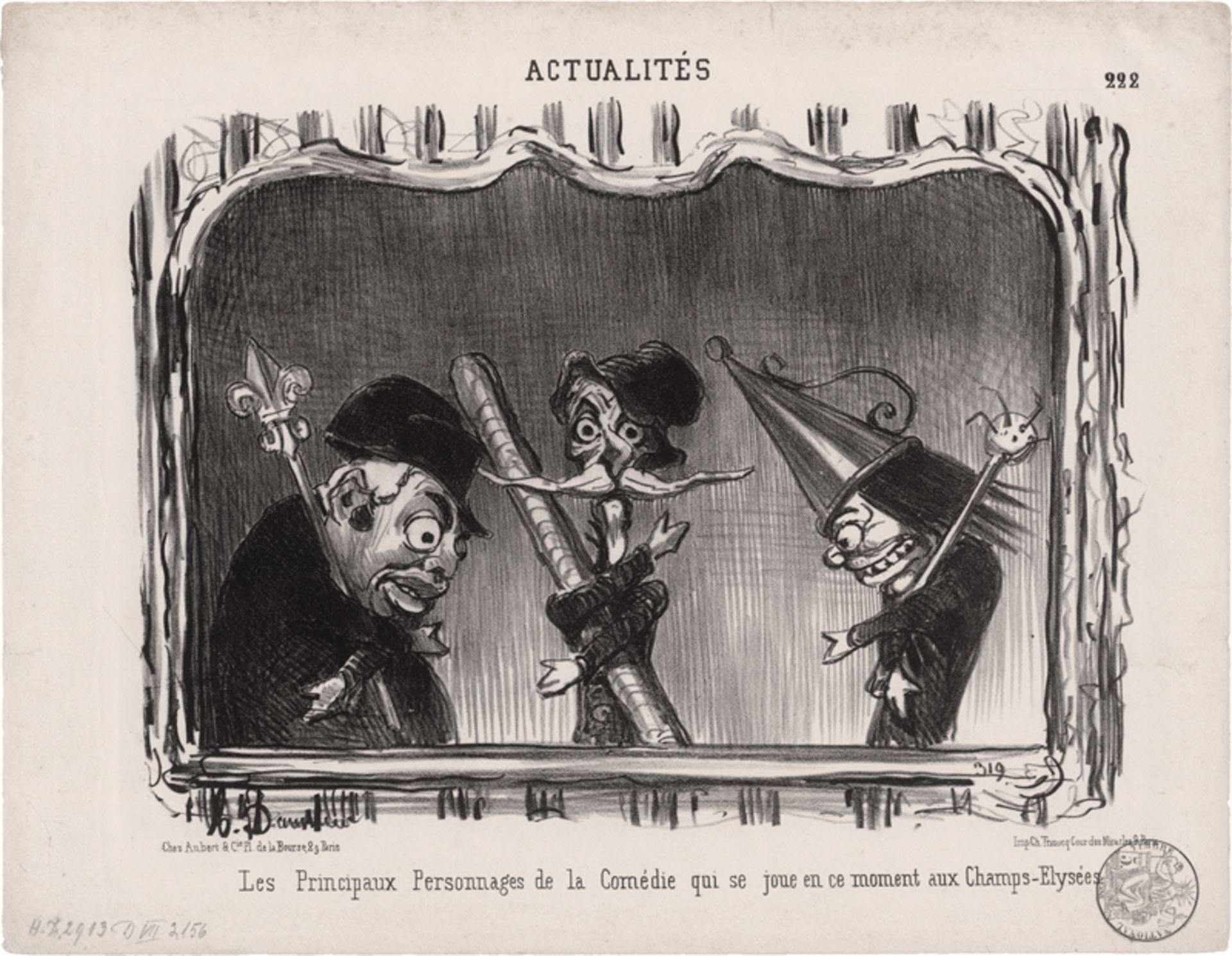 Daumier, Honoré: Les Principaux Personnages de la Comédie
