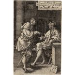 Aldegrever, Heinrich: Amnon und Jonadab; Absalom und Thamar
