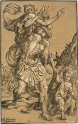 Büsinck, Ludolph: Aeneas rettet seinen Vater Anchises aus dem brennenden T...
