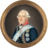 Europäisch: um 1800. Miniatur Portrait eines Würdenträgers in Unifor...