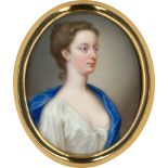 Zincke, Christian Friedrich: Portrait Miniatur der Isabella Duchess of Manchester im ...