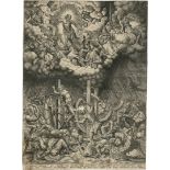 Cock, Hieronymus: Das Märtyrium der hl. Katharina (Himmel und Hölle)
