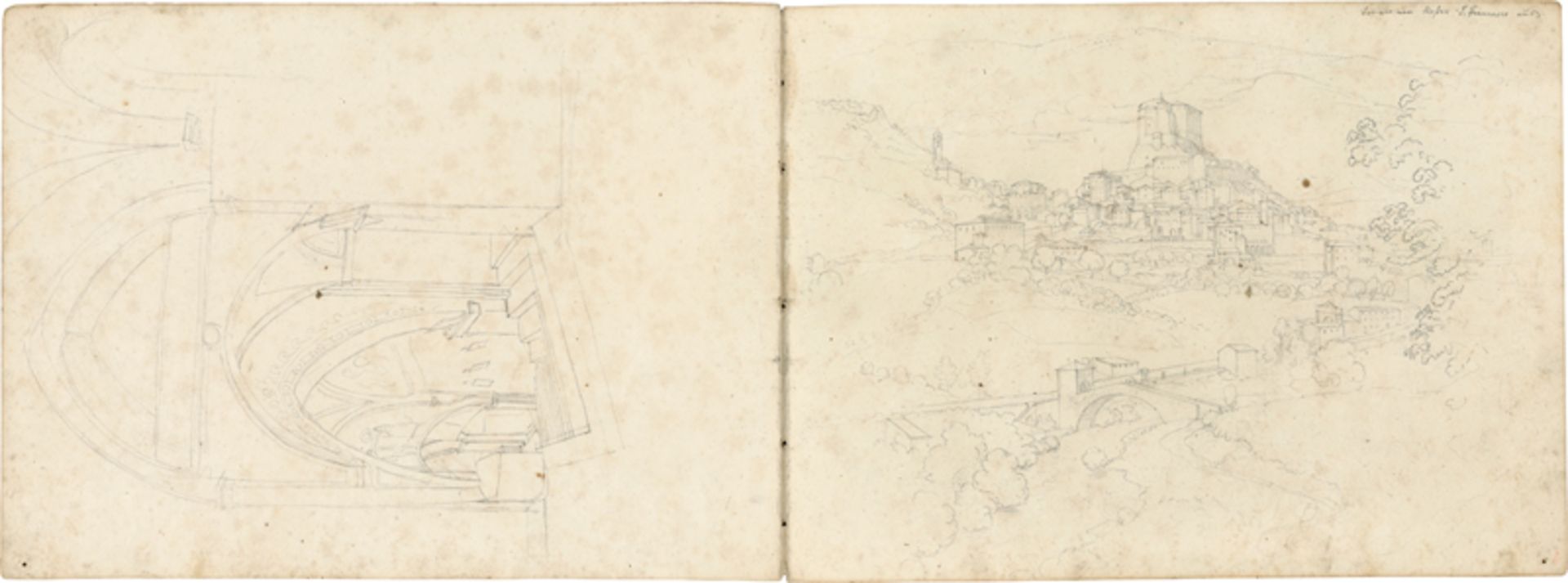 Olivier, Friedrich: Ansichten von Rom und Umgebung - Skizzenbuch - Image 6 of 9