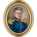 Deutsch: um 1820/1830. Miniatur Portrait eines württembergischen ...