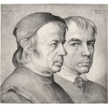 Ramboux, Johann Anton: Doppelportrait des Bildhauers Konrad Eberhard mit seinem...