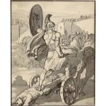 Pinelli, Bartolomeo: Achilles schleift die Leiche Hektors