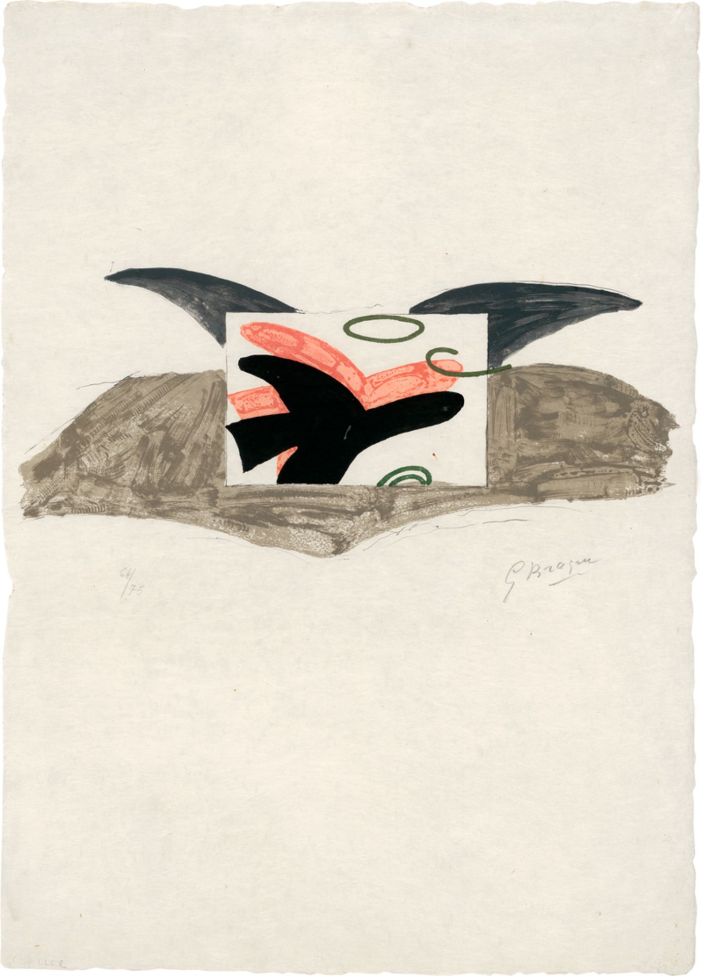 Braque, Georges: Plakat für die Ausstellung Georges Braque - René Char
