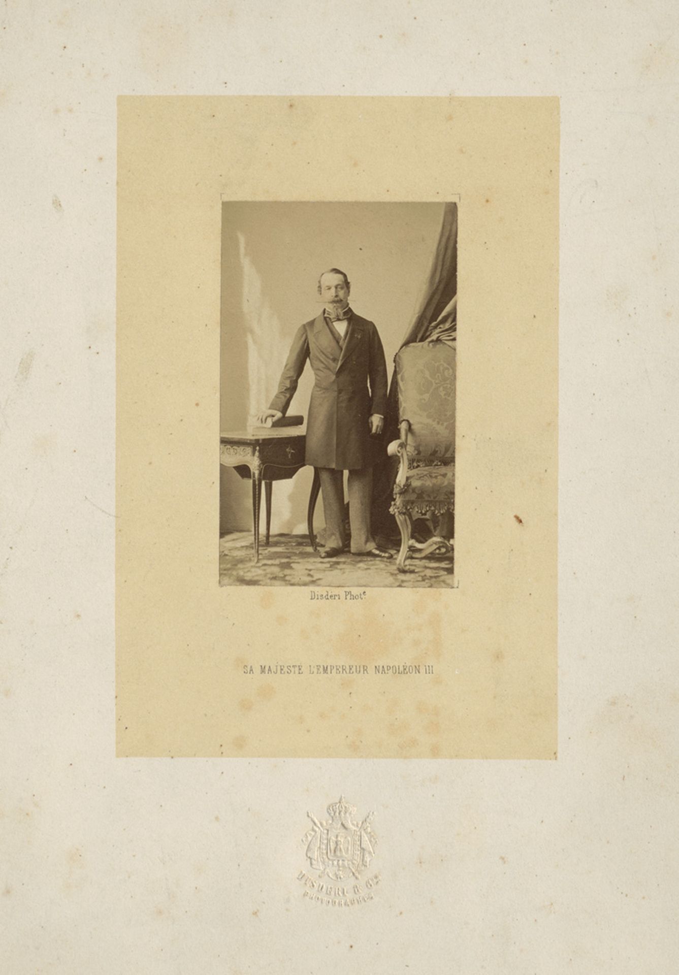 Disderi, André Adolphe-Eugène: Studio portrait of Napoleon III