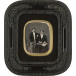 Daguerreotypes: Portrait of a mother and son