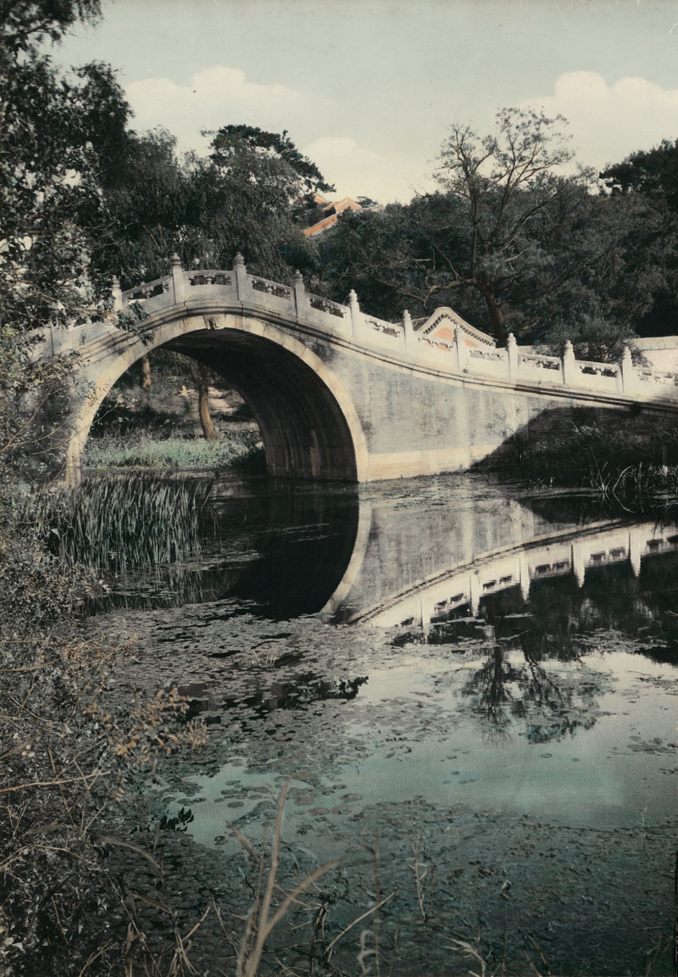 China: View of the Jade Belt Bridge, Summer Palace, Peking, Chi...