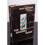 KEROUAC, Jack - The Dharma Bums : cloth in d/w, 8vo, ex lib, Viking Press, first edit, 1958.