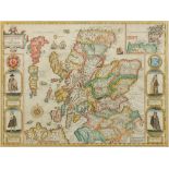 SPEED, John - The Kingdome of Scotlande: hand coloured map, size 510 x 385 mm,