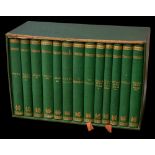 TENNYSON, Alfred - The Works : 13 volume set in original [damaged] box, green cloth, Henry S.