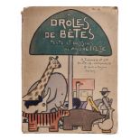 HELLE, Andre - Droles de Betes : 20 pochoir prints, org.