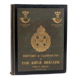 VERNER, Colonel : History & Campaigns of the Rifle Brigade, Part 11 1809-1813, 8 plates,