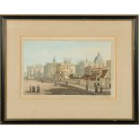 OXFORD : View of the High Street, hand coloured aquatint by J. Farington, published by J & J.