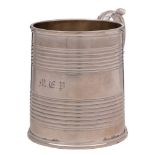 A Victorian silver christening jug, maker Charles Lias, London,