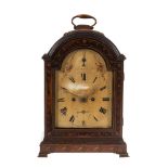 A decorated mahogany Regency bracket clock: the eight-day duration,