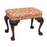 A 19th Century carved mahogany stool:,