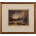 Charles Bentley [1806-1854]- Saved from the storm,:- signed bottom left watercolour and bodycolour,