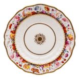 An early 19th century Coalport porcelain dessert plate,