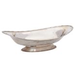 A George IV silver pedestal dish, maker Barker Brothers, Chester,