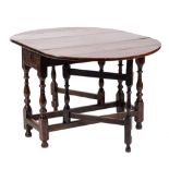 An 18th Century oak gateleg table:,