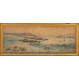 Attributed to Nicholas Pocock [1740-1821]- The Mount Edgcumbe Panorama,