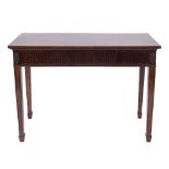 A late 19th Century mahogany rectangular serving table:,