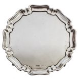 An Edwardian silver salver, maker Atkin Brothers, Sheffield, 1905: inscribed to the underside,
