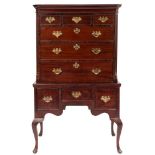 A mahogany chest on stand in the Georgian taste:,