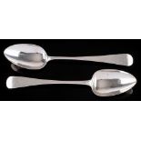 A George III provincial silver Old English pattern tablespoon, maker, Joseph Hicks, Exeter,
