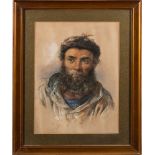 James Drummond [1816-1877]- Study of a fisherman,:- signed and dated '86 bottom right watercolour,