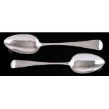 A George III provincial silver Old English pattern tablespoon, maker, Richard Ferris, Exeter,