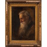 English School 19th Century- Portrait of an elder with white beard, head and shoulders,