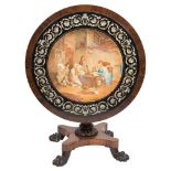 A 19th Century Italian scagliola circular table top:,
