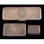 A George IV silver snuff box, maker Thomas Edwards, London,