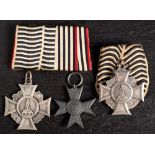 Two WWI Prussian Veteran's Honour Crosses by H.