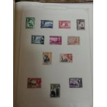 British Commonwealth Africa collection in two albums including KGVI definitives to £1: