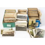 A collection of early 20th century postcards, mainly GB and Foreign topographical:,