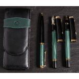 A Pelikan M600 pen set: comprising fountain pen,