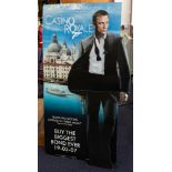 A promotional cardboard display stand for James Bond 'Casino Royale' (2006): 152x76cm