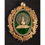 A silver gilt Masonic breast badge by Spencer of London: Birmingham 1932,