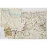 Three RAF silk maps:, comprising 'Alexandria-Torbruck' second edition,