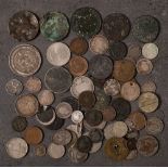 A mixed group of English and world coins: including 1894 South African halfcrown,