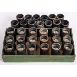 A collection of early 20th century loose Edison phonograph cylinders: mostly waltzes and