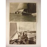 An early 20th century photograph of a yacht crew by Beken & Sons, Cowes:,