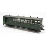 BMS/Accucraft. A G gauge Lynton & Barnstaple Third & Guard coach: SR green No.4108, unboxed.